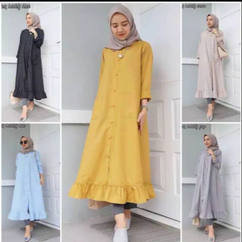 Velove tunik atasan wanita fashion muslim remaja