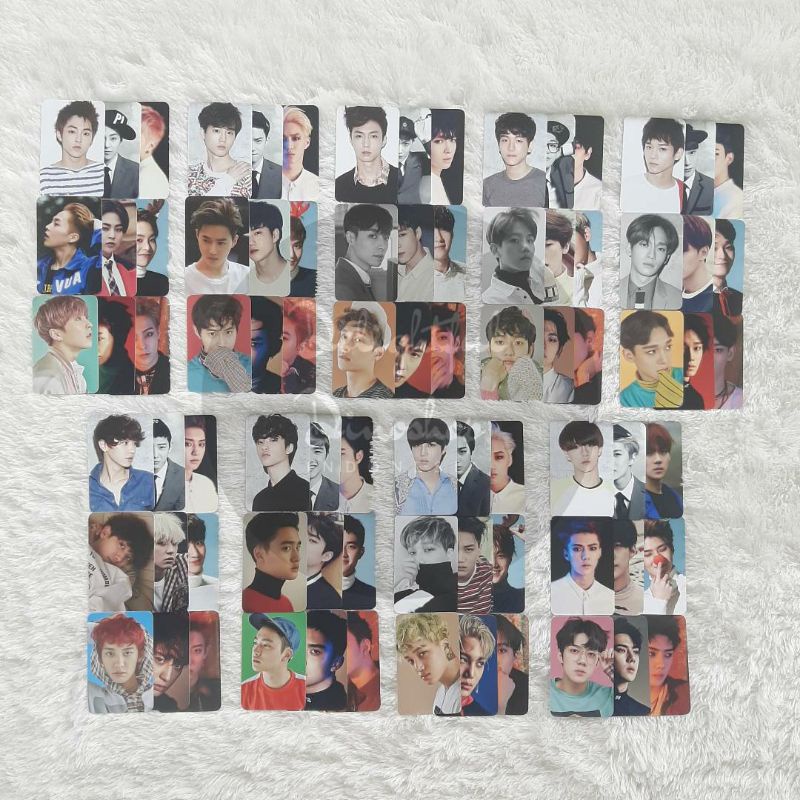 (READY STOCK) EXO 10TH ANNIVERSARY GOODS REPACKAGE PHOTOCARD ABC SET SHARING XIUMIN MINSEOK SUHO JUN