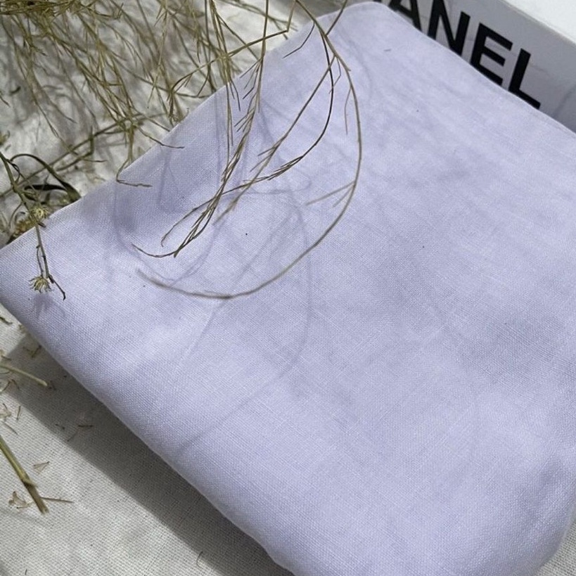kerudung jilbab segi empat bahan katun paris polos warna putih premium bersih 110 x 110