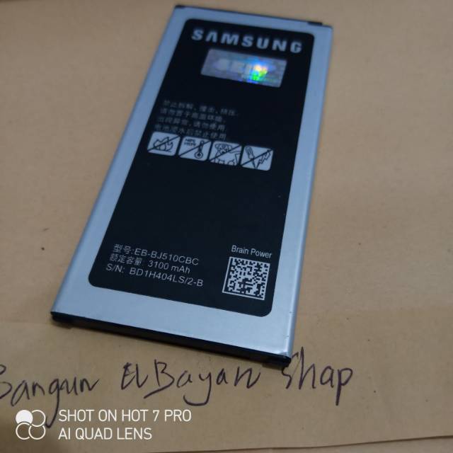 Batre Batrai Hp Samsung J5 2016 J510 EB-BJ510CBC Battray