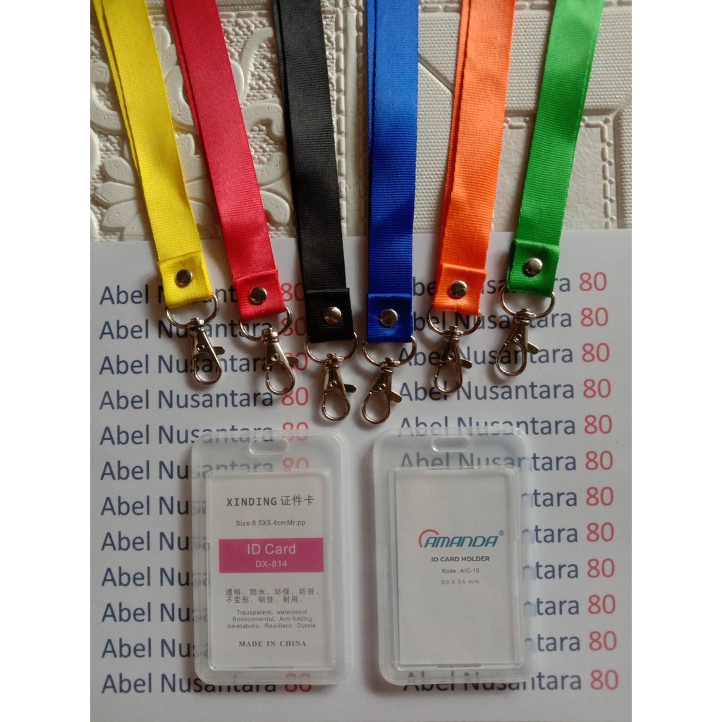 

Paket Tali Kait 2cm Polos + ID Card Tutup Potrait