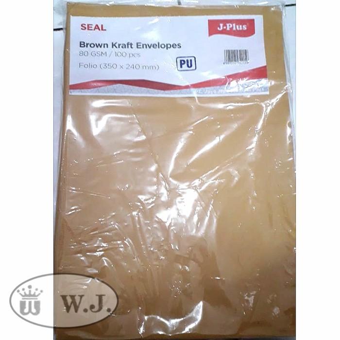 

Amplop Coklat J-Plus Folio (Brown Kraft Envelope) Berlem.