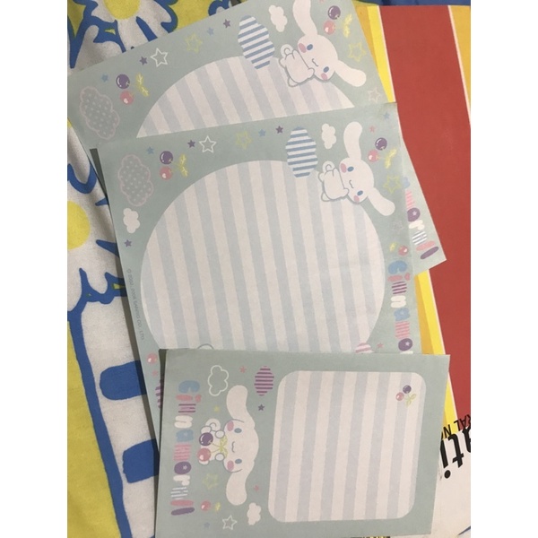 

CINNAMOROLL SANRIO LETTER SET KERTAS SURAT MEMO STICKY NOTE NOTEPAD STATIONERY