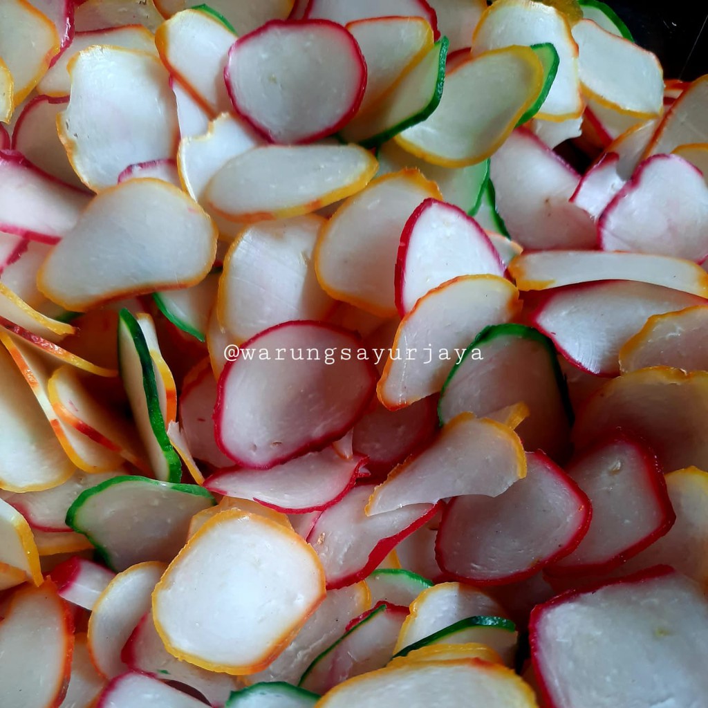 

Kerupuk Bawang Mentah Warna / Krupuk 250 gram