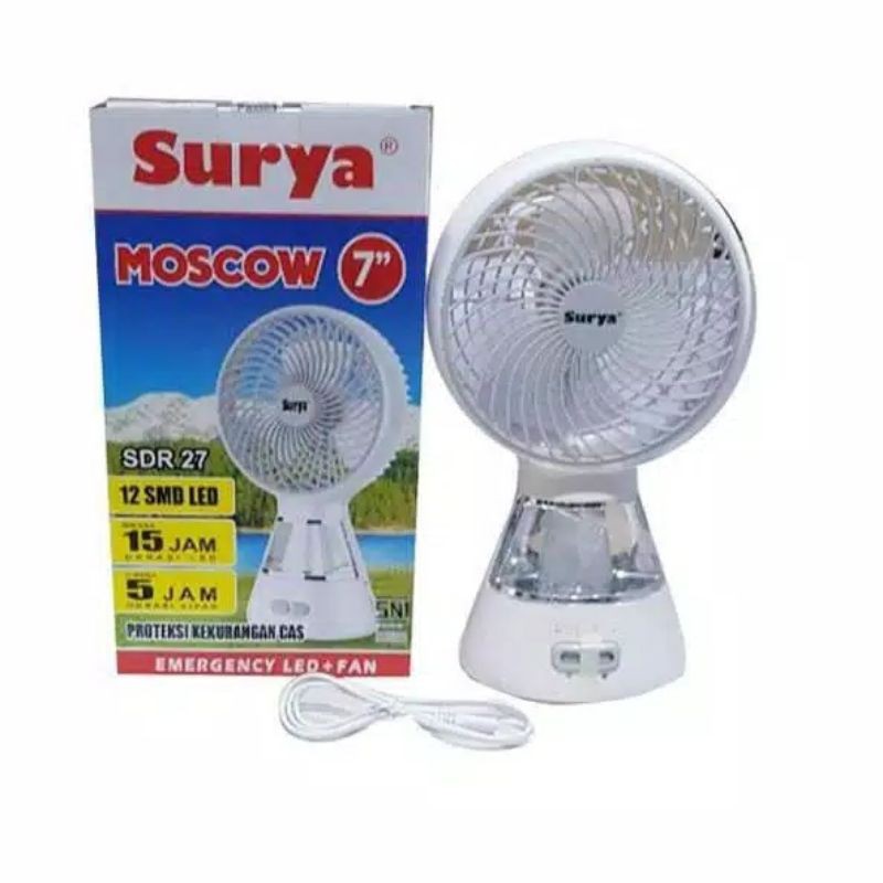 Kipas Angin Emergency Surya Moscow 7 inch SDR27