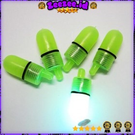 Lampu LED Bell Pendeteksi Ikan untuk Kail Pancing 10 PCS - Q0142 - Green