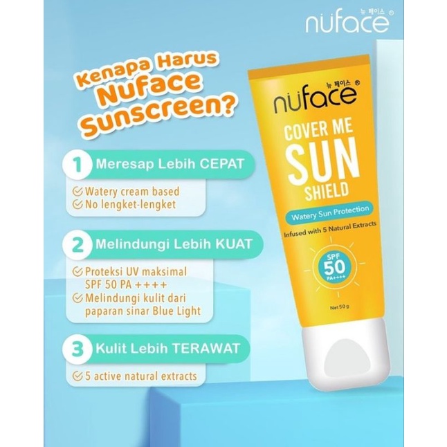 Nuface Cover Me Sun Shield 50g