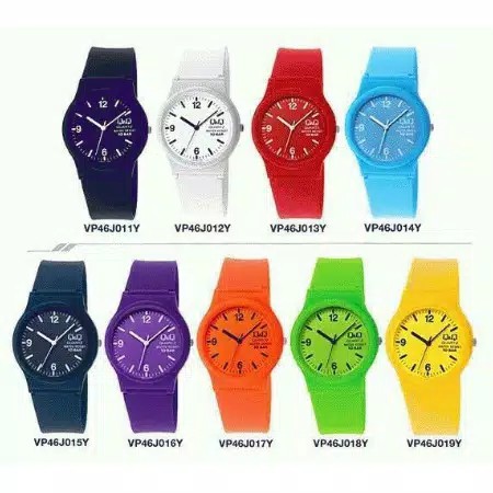 TERBARU ! Jam Tangan Q&amp;Q termurah Rubber Angka Rubber candy Karet jam tangan unisex murah QQ