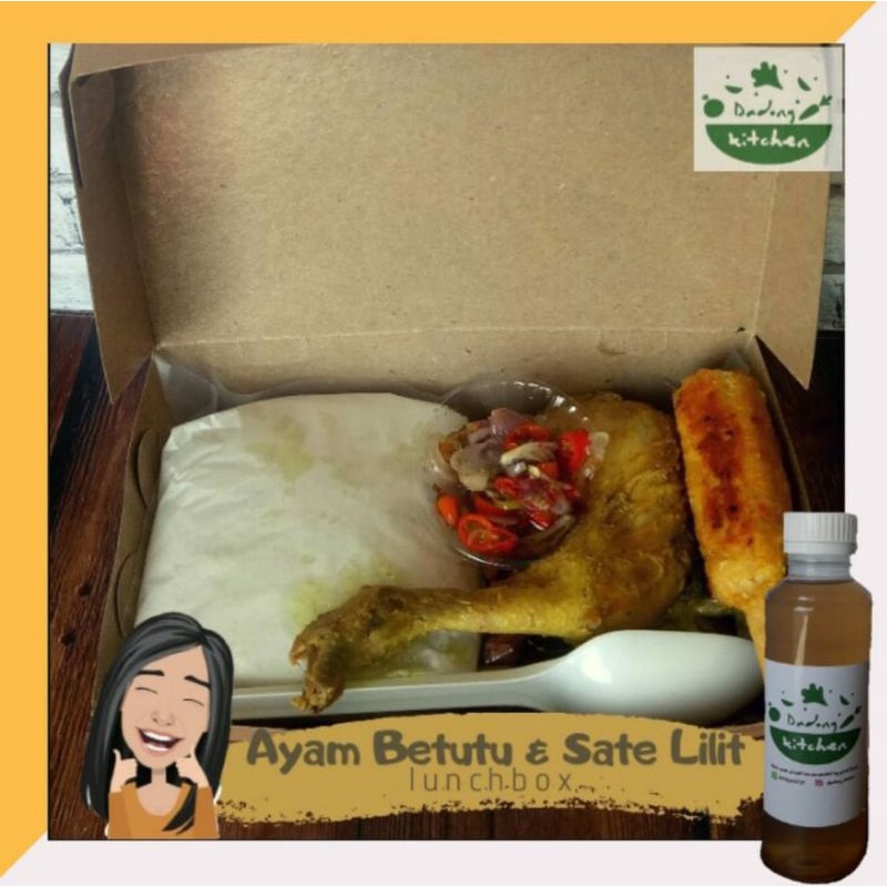 

nasi ayam betutu sate lilit