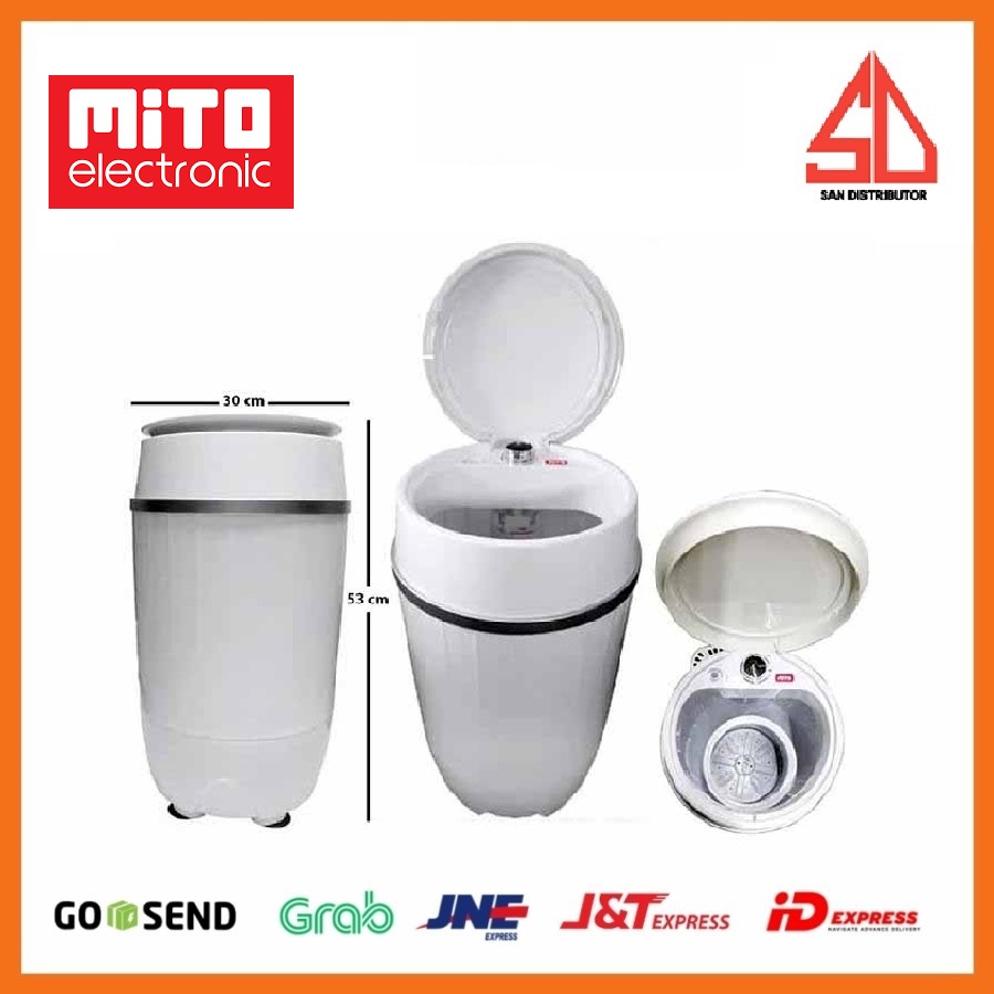 Mesin Cuci Mini Portable MITO 3.5 Kg - Mesin Cuci  1 tabung ORI wm1