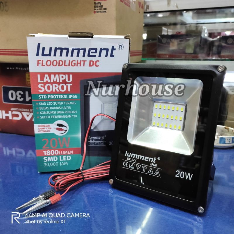 lampu sorot dc 12v 20 watt lumment lampu tembak 12 volt