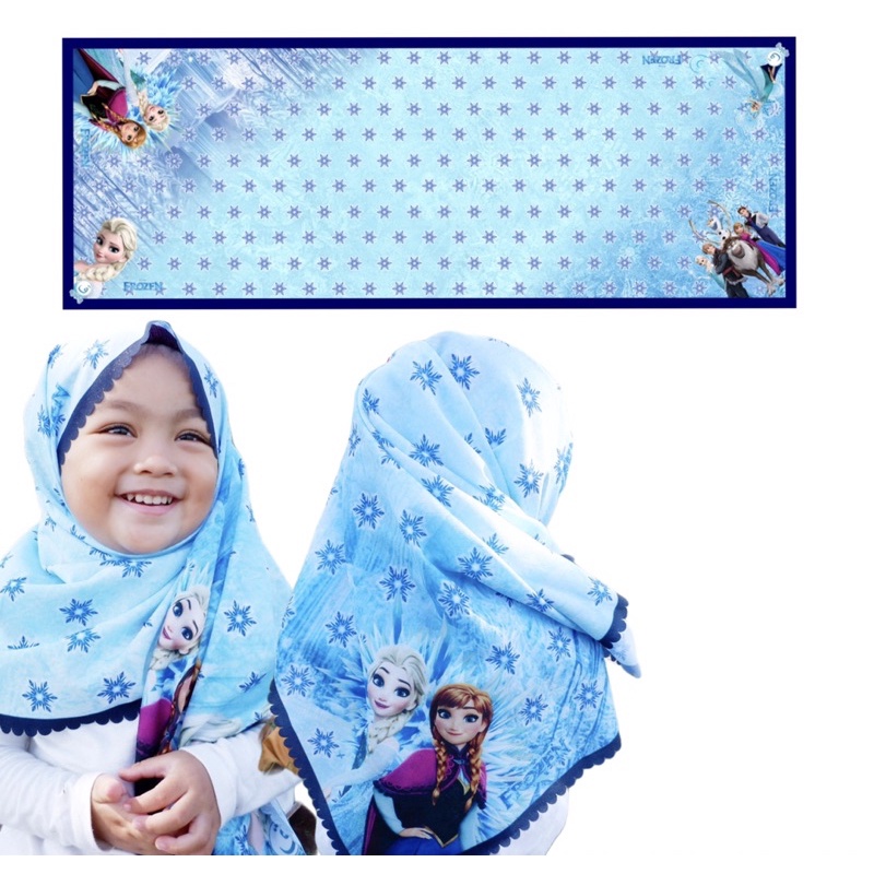 PASHMINA ANAK FROZEN / PASHMINA ANAK KARAKTER  / HIJAB ANAK / JILBAB ANAK / KERUDUNG ANAK