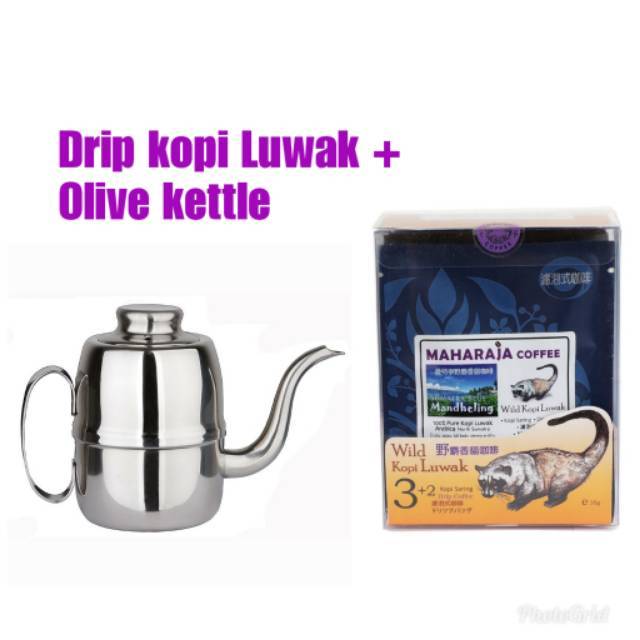 

Wild kopi Luwak drip 5bks x 2 box + bonus Latina olive kettle 540ml