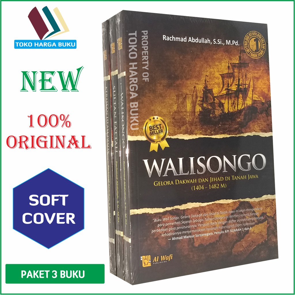 Foto Paket 3 Buku Trilogi Revolusi Islam di Tanah Jawa - Walisongo Sultan Fattah Kerajaan Islam Demak