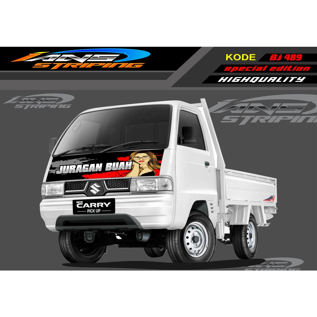 DECAL STICKER KAP MOBIL CARRY/ STIKER KABIN DEPAN MOBIL CARRY PICK UP / STICKER TERBARU