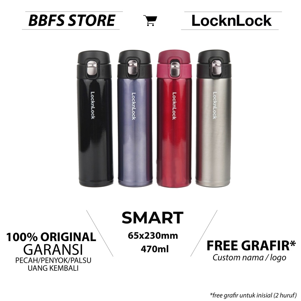 Lock n Lock Smart Vacuum Tumbler 470ml / Termos Lock&Lock Botol minum Murah