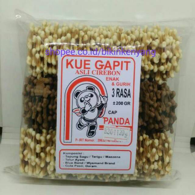 

Gapit Panda 3 Rasa Asli Cirebon Berat - 200 Gram