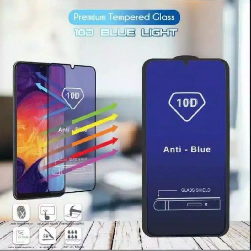 Tempered Glass Full Anti Blue Light/Radiasi Xiaomi/Redmi 9T 5 Plus Note 5 Note 5 Pro Tg