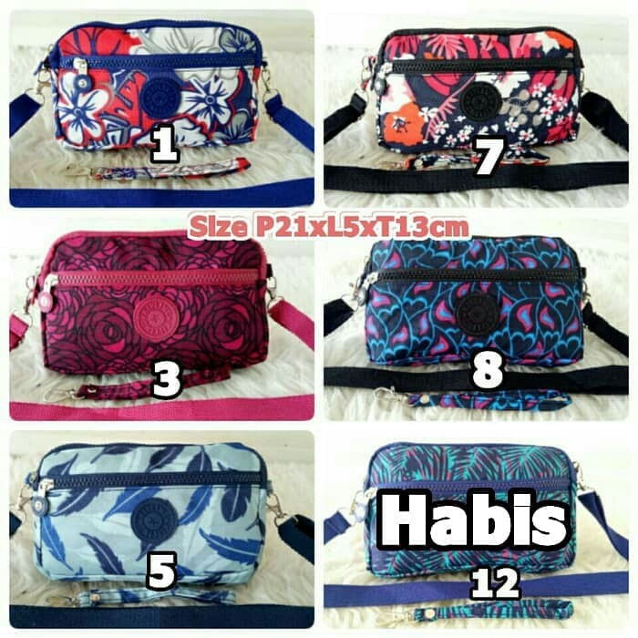 TERMURAAH, KP21M Tas Selempang Kipling/Dompet Kipling 2Tali .