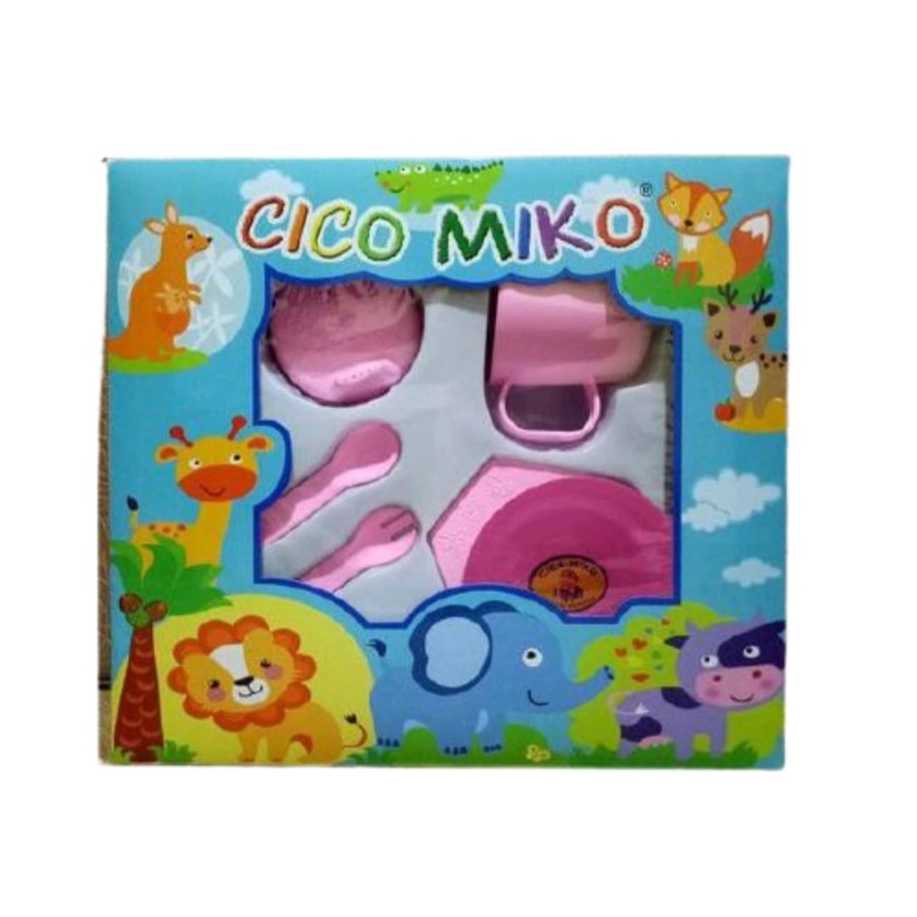 FEDING SET CIKO - MIKO KECIL Set tempat makan bayi set kado feeding set chiko - miko