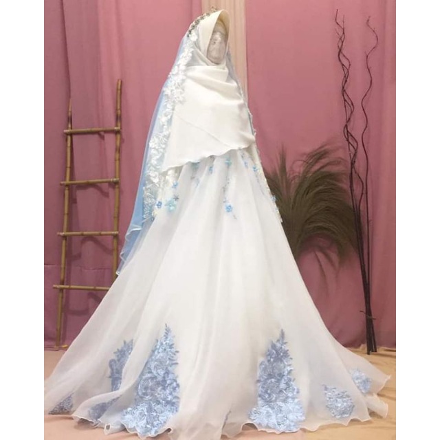set gaun walimah syari elegant 2022