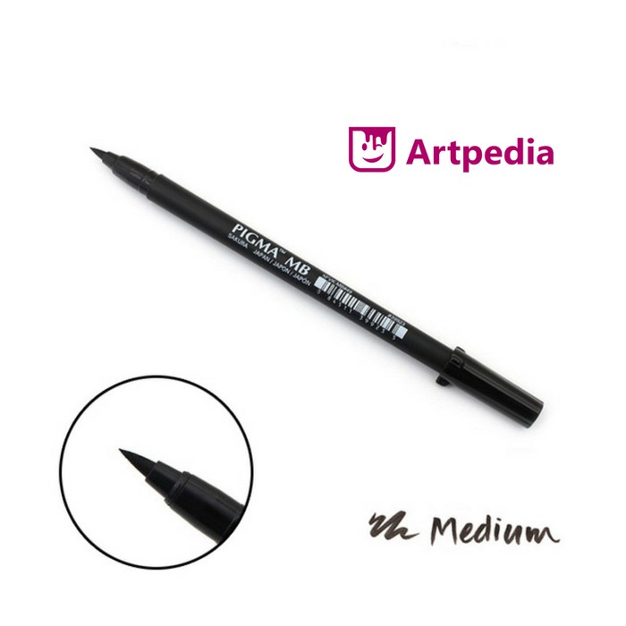 

Unik SAKURA Pigma Professional Brush Pen Medium Black Murah