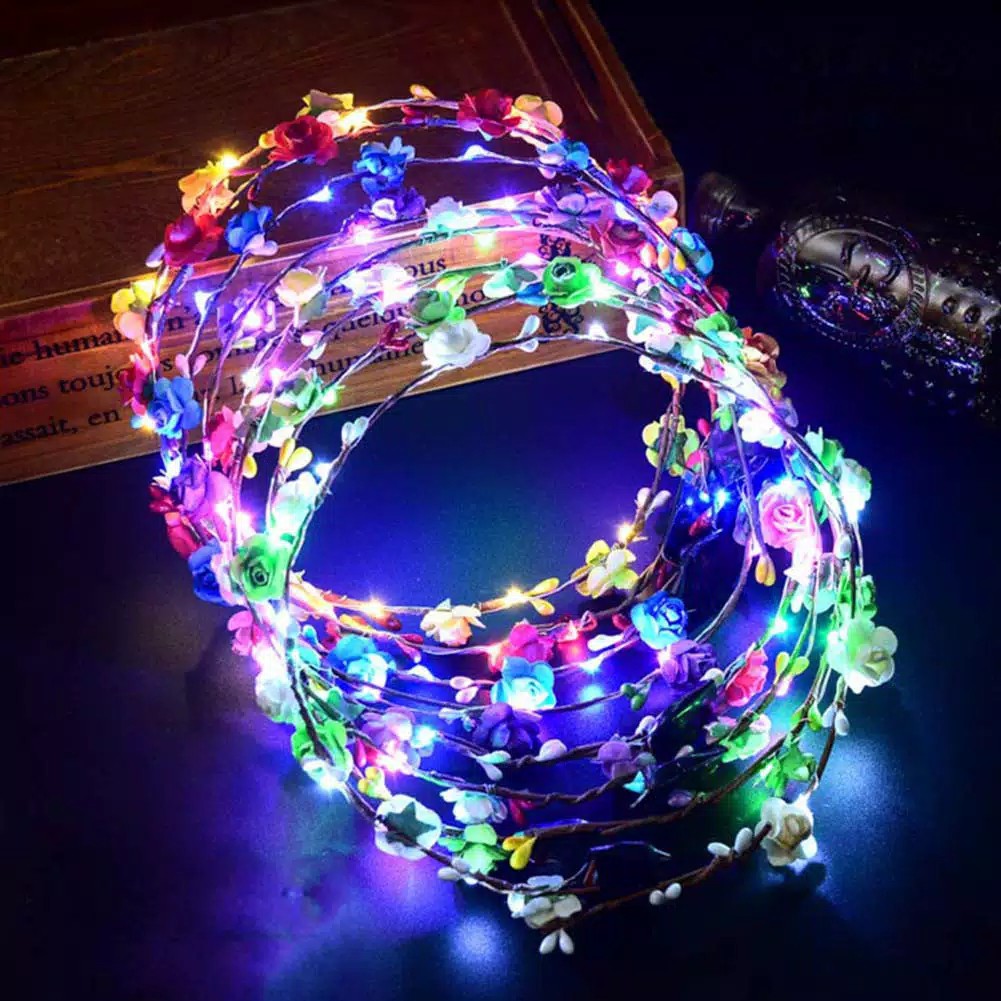 TBI Bando Glowing Lampu Bunga Lampu LED Pesta Pernikahan Cosplay Ultah