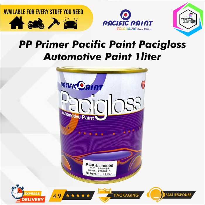 PP Primer Pacific Paint Pacigloss Automotive Paint 1liter