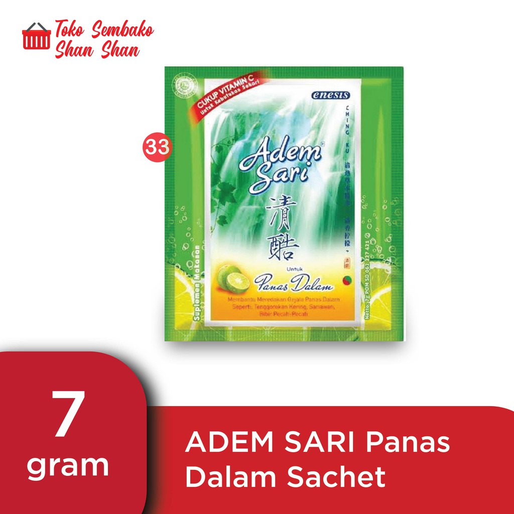 

ADEM SARI PANAS DALAM SACHET 7 GRAM