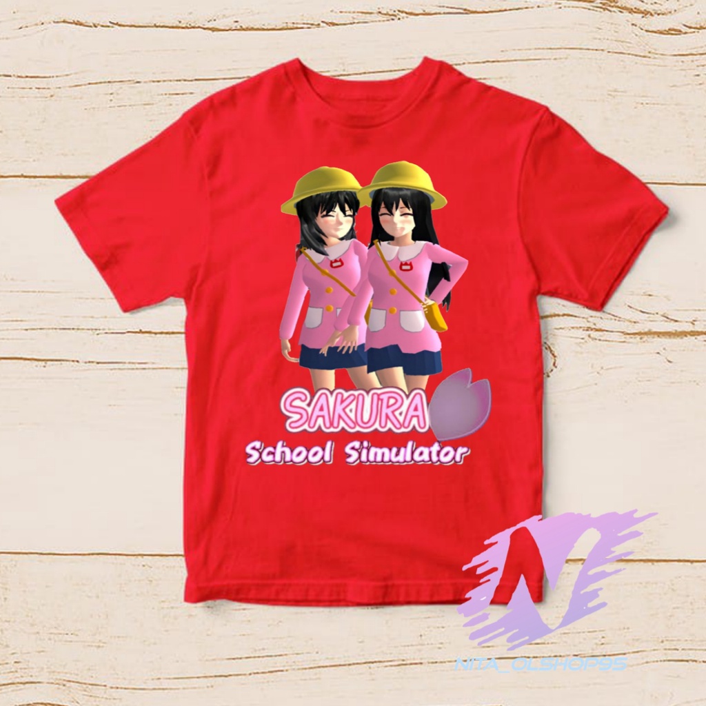 kaos sakura school simutalaor kaos anak karakter sakura terbaru