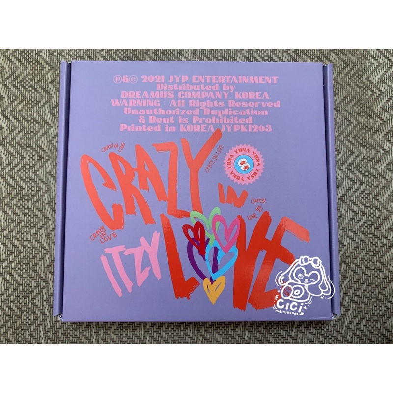 ALBUM ONLY CRAZY IN LOVE CIL YUNA VER PHOTOCARD PC LIA BUNGA YUNA PERMEN JIN MAP OF THE SOUL PEACE