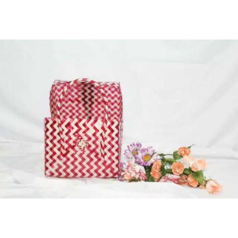TAS ANYAMAN PLASTIK CANTIK MEWAH