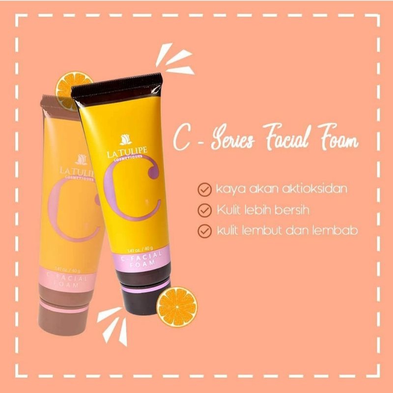 LA TULIPE C FACIAL FOAM / Latulipe Sabun Wajah