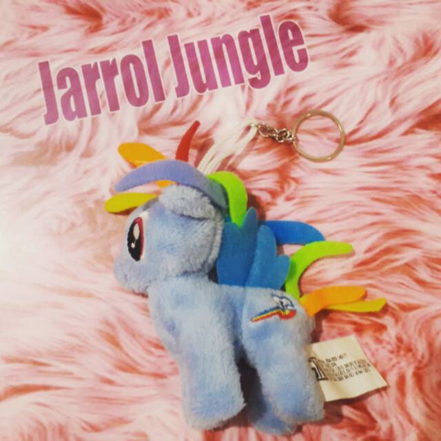 Gantungan Kunci Boneka Kuda Poni Biru