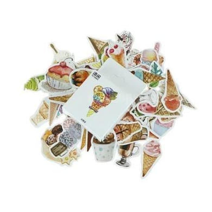 Label Sticker - Ice Cream (50pcs)