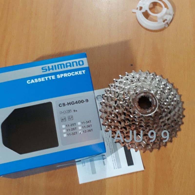 Sprocket 9 Speed 12-36T Shimano Alivio HG-400 Sepeda Mtb Lipat Balap Ori Japan