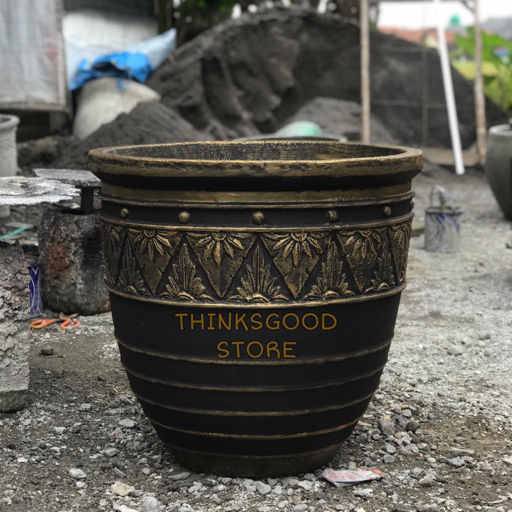 POT BUNGA DAN TANAMAN BESAR JUMBO SEMEN TERASO MINIMALIS TINGGI MODEL KERAJAAN (MOHON BACA DESKRIPSI