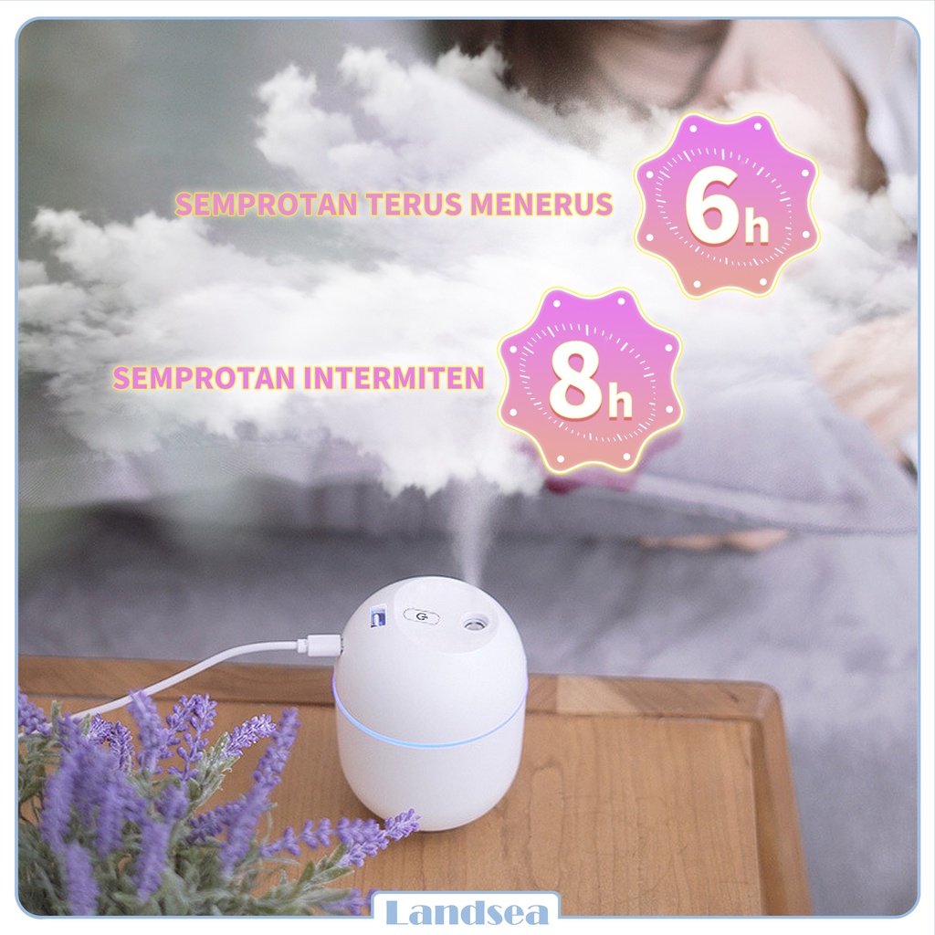 Landsea Humidifier Air 220ml Diffuser Aroma - Pelembab Udara - Terapkan ke Essential oil-2