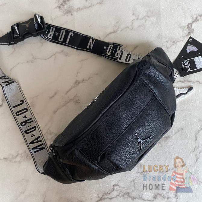 Nike Air Jordan Belt Bag - Waistbag Logo Leather Black Tas Nike