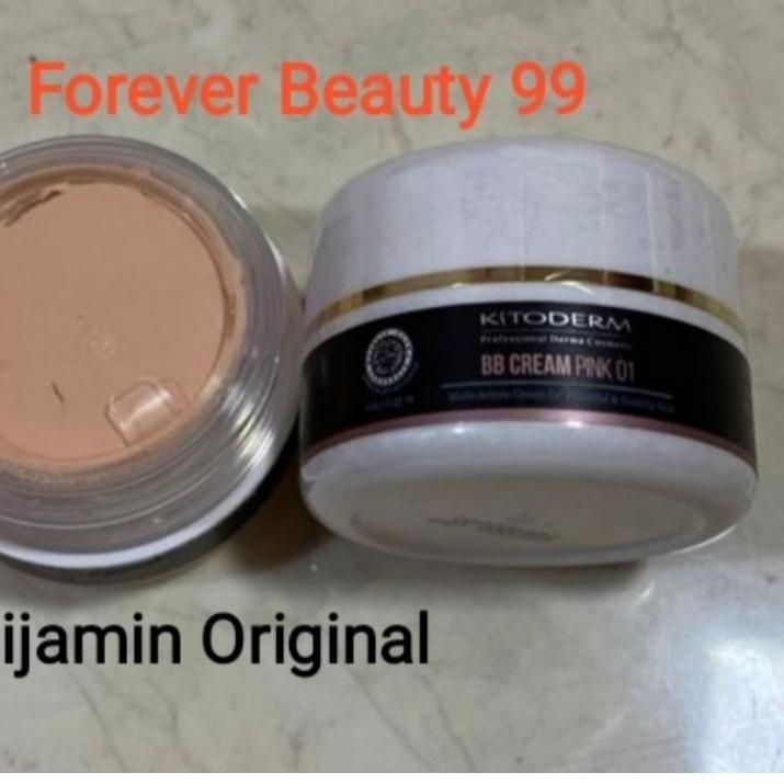 ❆ Kitoderm BB cream pink 01 SPF 50 - bb krim alas bedak warna pink ◌