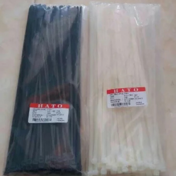 

READY kabel ties 30cm tebal/tali ties/pengikat 4,8 x300 - Hitam TERMURAH