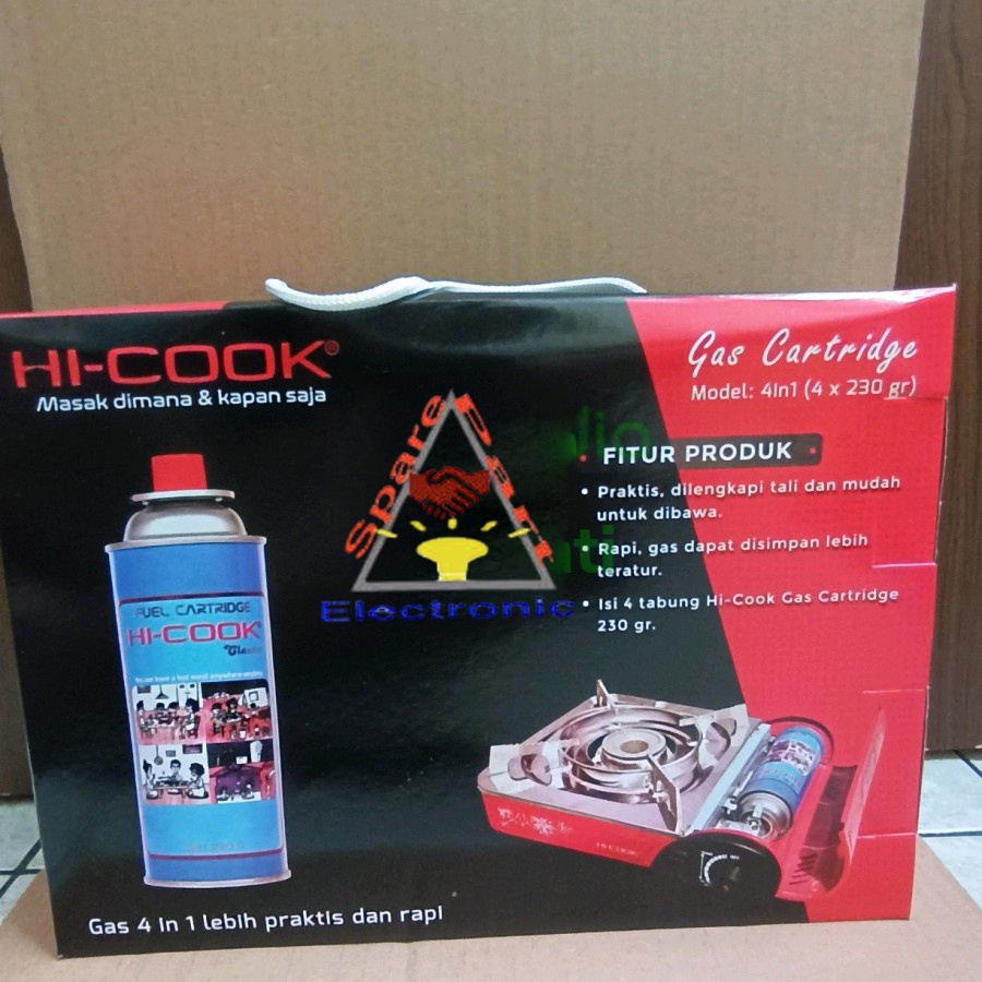 Hi-Cook Gas Portable 4 in 1 Cartridge Gas Kaleng 230 gr