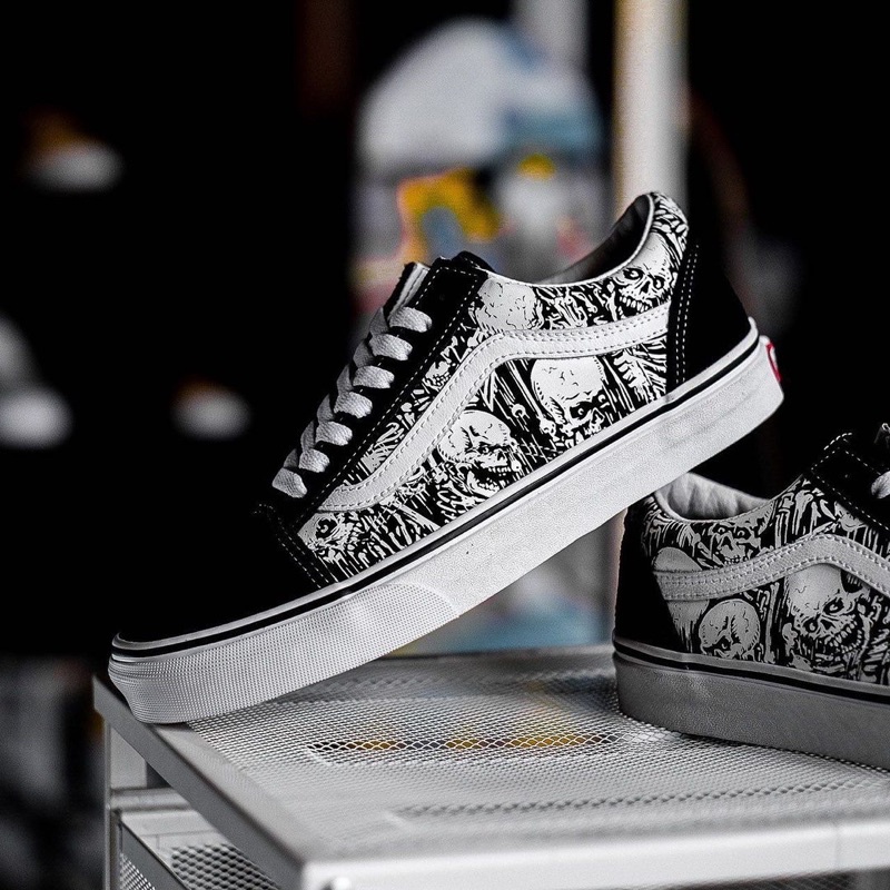 OLDSKOOL FORGOTTEN BONES BLACK/WHITE ORIGINAL 100%