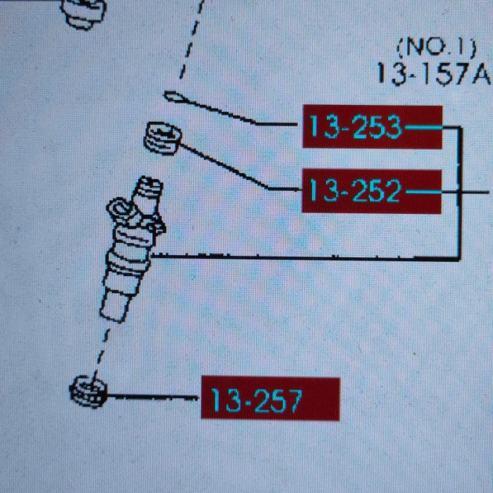 Paket Mazda Genuine Parts Seal injector Mazda 323 Familia / Lantis