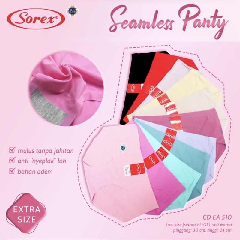 Celana Dalam CD Wanita Seamless Anti Nyeplak Sorex 510