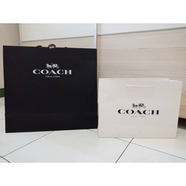 

Coach Original Paperbag Black branded paper bag authentic asli