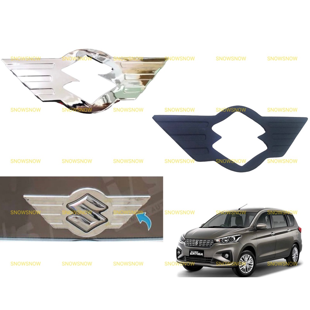 Cover Logo Belakang All New Ertiga XL7 2018 2021 2022 UP Hitam Chrome