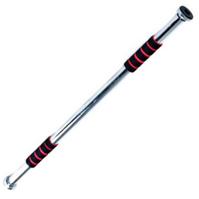 Tiang Latihan Pull Up Pintu Pattern Grip 62-100cm gym 1604 - Black/Red