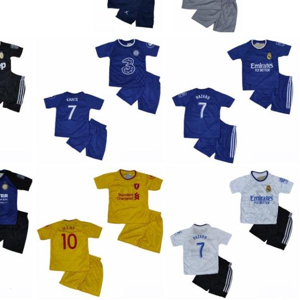 ❃ setelan baju bola anak-anak /jersey bola /jersey futsal/musim terbaru/ buat anak umur 10/11 tahun