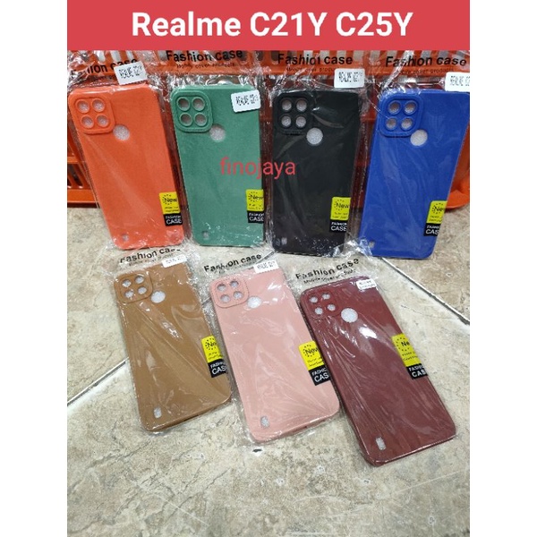 Softcase Realme C21Y C25Y Silikon Casing Selicon Case Macaron Pelindung Pro Camera